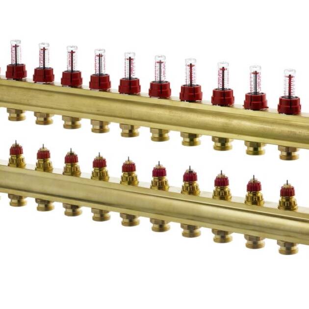 Otomasyona Uygun Debimetreli Pirinç Kollektörler