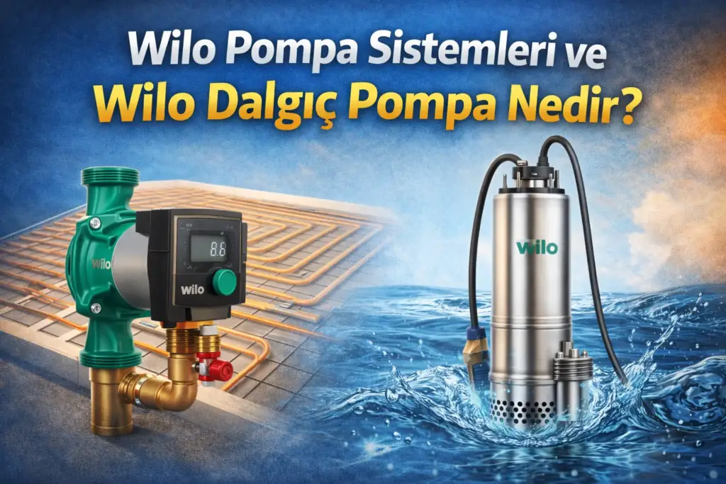 wilo pompa sistemleri wilo dalgic pompa nedir?