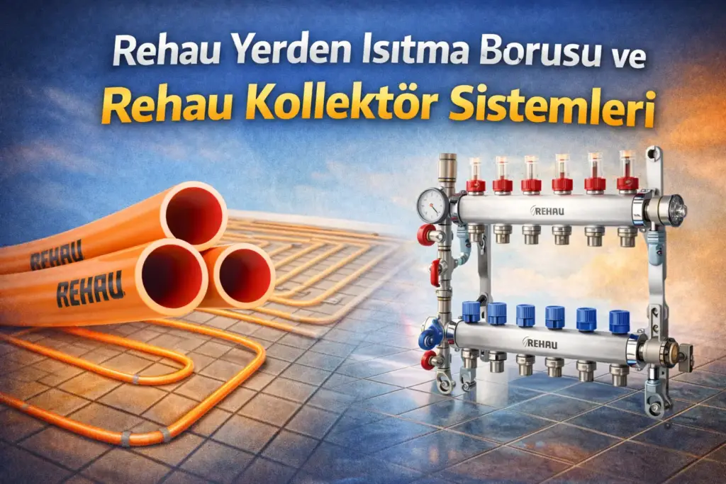 Rehau yerden ısıtma borusu ve rehau kollektor sistemleri