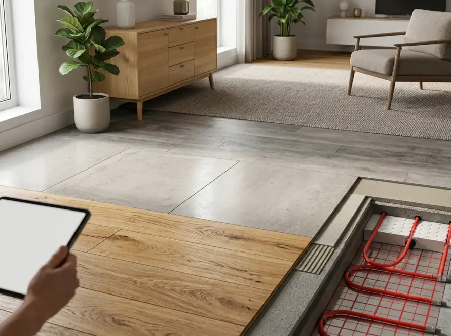 Yerden ısıtma sisteminde en çok tercih edilen zemin kaplamaları hangileri?