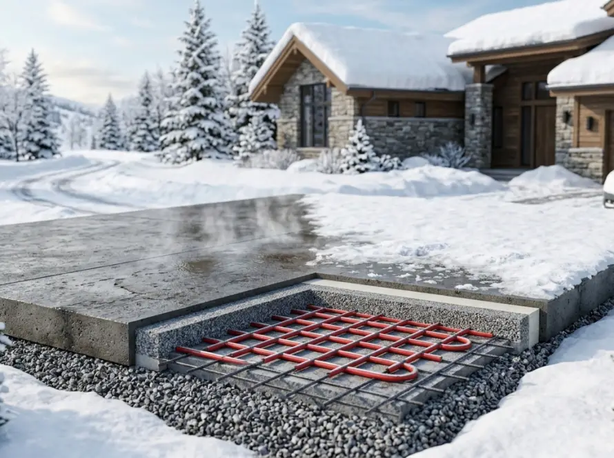 yerden ısıtma ile kar buz önleme
