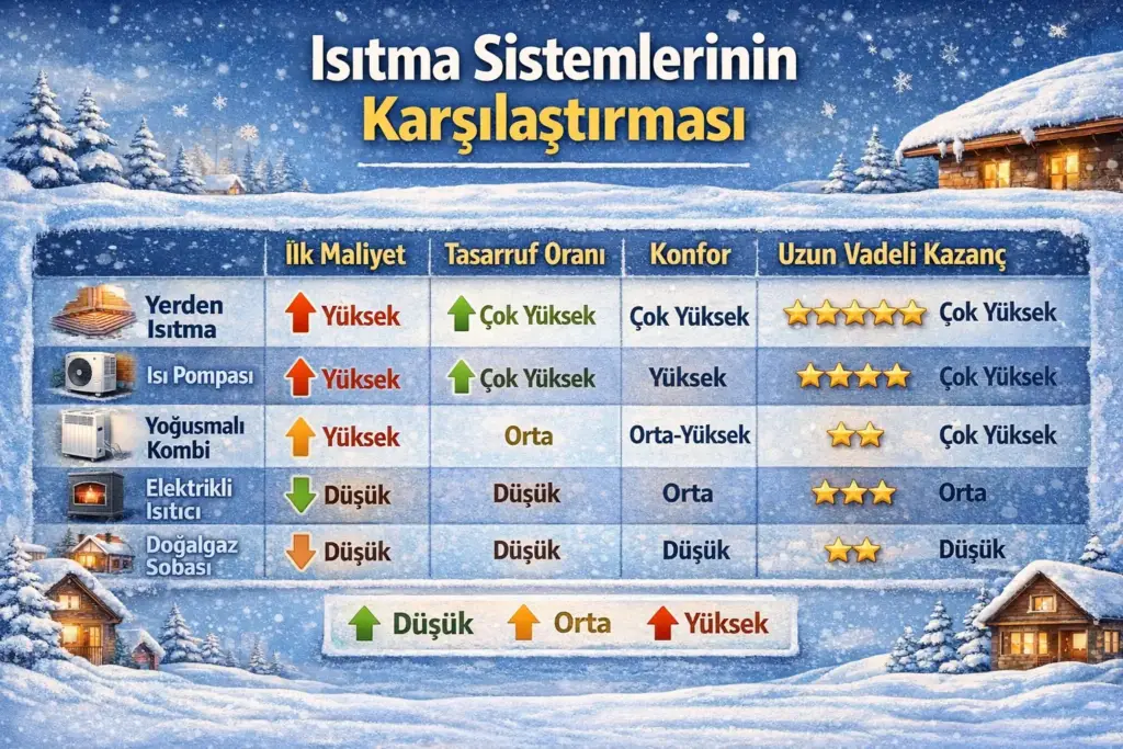 Kış İçin En Tasarruflu Isıtma Sistemi