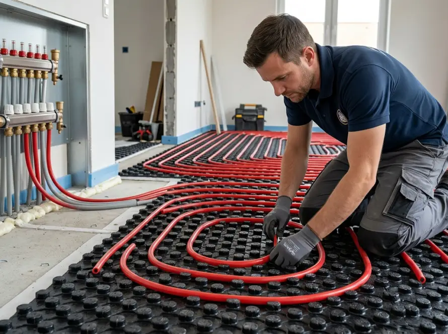 Yerden ısıtma montajı