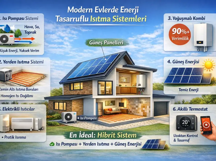 Modern Evlerde Enerji Tasarruflu Isıtma Sistemleri